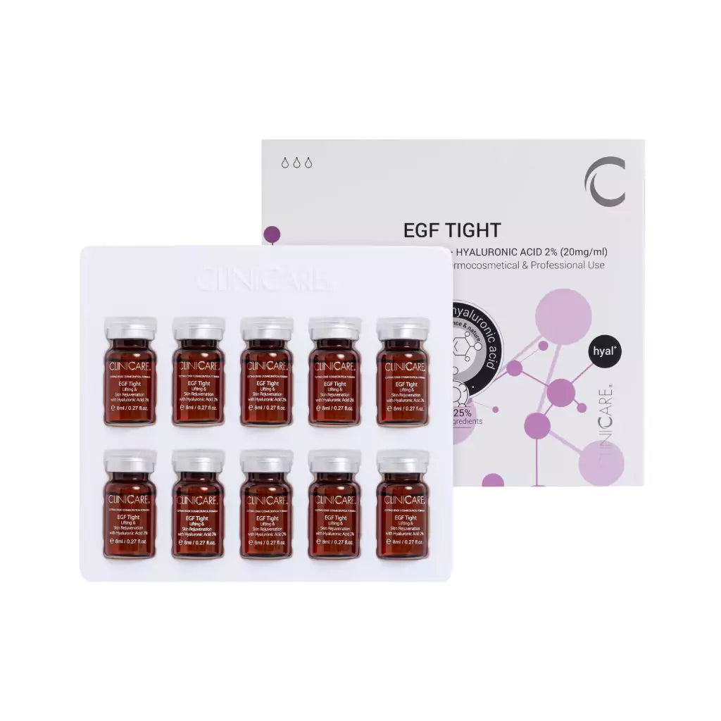 egf tight lifting skin rejuvenation vial 10 stk flakser i brett
