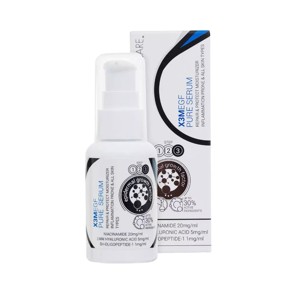 egf pure serum flaske og eske