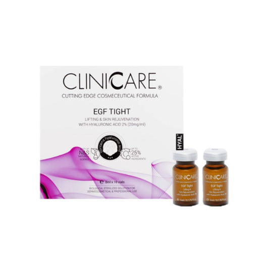 EGF TIGHT, LIFTING, SKIN REJUVENATION VIALS - CLINICCARE NORGE AS